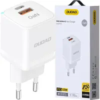 Dudao A13Pro GAN Adapter 33W 1x USB-C 1x USB-A, Drinnen, AC, 20 V, Weiß