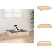 vidaXL Hundebett 51,5x44x9 cm Massivholz Kiefer - Hundebetten