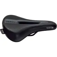 Terry Fisio Flex Gel Max, Fahrradsattel, Stadt, Männer, Schwarz, Einfarbig