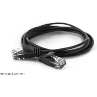 Wantec 7322, 25 m, Cat6a, U/UTP (UTP), RJ-45, RJ-45, Schwarz