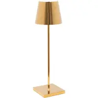 Zafferano Tischleuchte POLDINA PRO GOLDEN gold Ø11x38cm