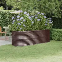 Prolenta Maison Exclusive - Hochbeet Verzinkter Stahl 224x80x68 cm Braun