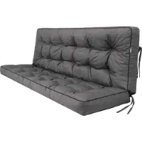 Stanis³aw Jurga Pillowprim "Pola" Sitzpolster für Hollywoodschaukel – 180x110cm – wetterfest & bequem, graphit