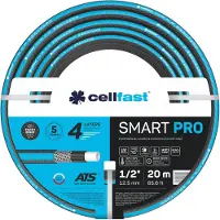 Cellfast Gartenschlauch 1/2 Zoll 20 m, Anti-Twist-System, UV-beständig, Blau-Schwarz