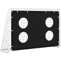 Syfax Fußballtor mit Torwand Stahl 184x61x122 cm