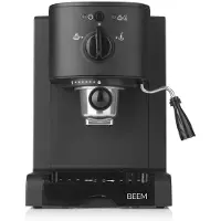BEEM ESPRESSO PERFECT, Espressomaschine, 1,25 l, Gemahlener Kaffee, 1470 W, Schwarz
