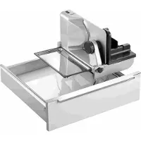 Ritter AES 62 SR Einbau- Allesschneider, Metallgehäuse, 65 Watt, 1 - 14 mm Schnittbreite, Sicherheits-Moment- und Dauerschalter