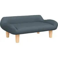 Syfax Hundebett Dunkelgrau 70x40x24 cm Stoff