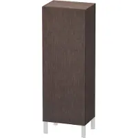 Duravit Halbhochschrank L-Cube 50x36,3x132cm, Tür li, Ei dkl. gebürstet