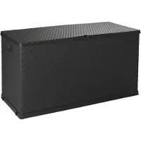 Toomax Garten-Aufbewahrungsbox RATTAN, Volumen 420 l, graphit