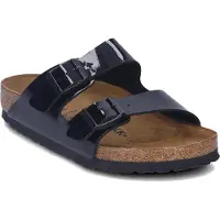 Birkenstock Arizona Lack Birko Flor Sandale Schwarz Lack – undefined / Schwarzes
