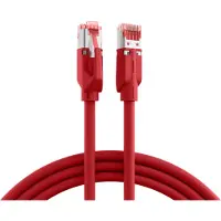 EFB Elektronik RJ45 Patchkabel S/FTP,Cat.6A,TM21,UC900,1m,rot