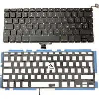 T-ProTek DEUTSCHE - Schwarz Tastatur mit Beleuchtung kompatibel für MacBook Pro 13" A1278 Mid-2010