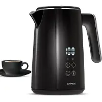 MPM Wasserkocher mit Temperaturregelung, kabellos, MCZ-120/C schwarz