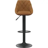 vidaXL "im Sonderangebot"1 Pcs Barhocker - CLORIS - Barstuhl - Optimal Komfort, Braun Samt - 46 x 44 x (82-103) cm - DEMöbel6686351