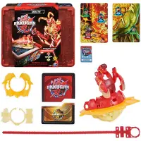 Spin Master Bakugan 3.0 Baku-Tin mit Special Attack Mantid, Metall-Aufbewahrungsbox mit individuell zusammenstellbarer Actionfigur und Sammelkarten, Spielset, 6 Jahr(e)