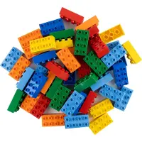 LEGO DUPLO 2x4 Steine Bausteine Bunt Gemischt - 3011 NEU! Menge 40x – Jede Mischung individuell zusammengestellt
