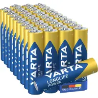 Varta Longlife Power AAA, Einwegbatterie, AAA, Alkali, 1,5 V, 40 Stück(e), 10 Jahr(e)
