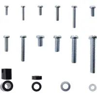 InLine Schraubenset 68-teilig für TV-Wandhalterung, Montageset, Wand, Zink, 333 g, 68 Stück(e), 100 mm