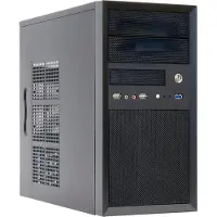 Chieftec CT-01B-OP, Mini Tower, PC, Schwarz, micro ATX, SECC, Heimbüro