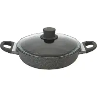 Ballarini 75002-973-0, Rund, Serving pan, Grau, Aluminium, Glas, Gas, Induktion