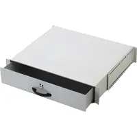 Digitus Abschließbare Schublade für 482,6 mm (19") Netzwerk- und Serverschränke, 2HE, Grau