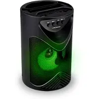 Dunlop TWS Bluetooth Lautsprecher - Kabelloser Lautsprecher - mit LED-Licht - Handy Halterung - FM-Radio - 15 Watt