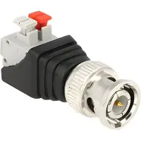 DeLOCK 65525, BNC, Schwarz, Silber