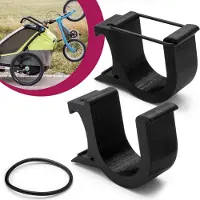 Mobilefox Universal Fahrrad Laufrad Halterung Fahrradträger Halter Adapter passend für Thule Chariot Anhänger