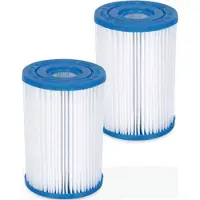 Polygroup Summer Waves Pool Papierfilter Filter Kartuschen Kartuschenfilter Papier Typ I, Stückzahl:2er Pack