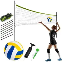 B2X Netz und Ständer für Volleyball und Badminton, 570 cm