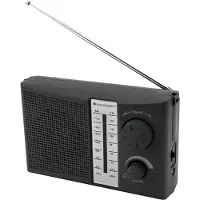 Soundmaster TR490SW, Tragbar, Analog, AM, FM, Schwarz, Extern, DC / Batterie