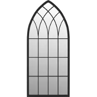 Syfax Spiegel Schwarz 100x45 cm Eisen für den Innenbereich