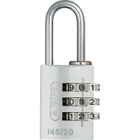 ABUS Zahlenschloss 145/20 Aluminium massiv Silber