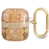 GUESS Gua2Hhfld Airpods-Abdeckung Gold/Gold Paisley Strap Kollektion