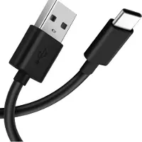 BigBen Interactive WOWCBLAC1MB, 1 m, USB A, USB C, Schwarz