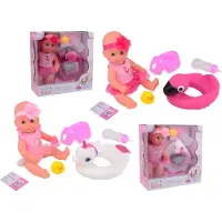Johntoy Baby Rose -Trinken und Plaspop, 30 cm mit Accessoires