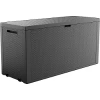 Keter 249384, Aufbewahrungsbox, Hellgrau, Rechteckig, Harz, Einfarbig, Rattan