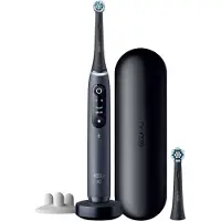Oral-B iO Series 8s, Erwachsener, Vibrierende Zahnbürste, Tägliche Pflege, Zahnfleischpflege, Sensibel, Whitening, Schwarz, 2 min, Schwarz