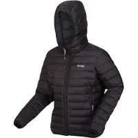 Regatta Marizion Steppjacke für Damen mit Kapuze, Farbe:Schwarz, Größe:40