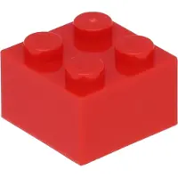LEGO 2x2 Stein 3003 - 100 Stück Rot
