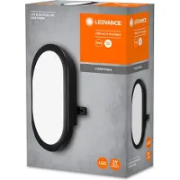 Ledvance 941001360, Wandbeleuchtung für den Außenbereich, Schwarz, Acrylnitril-Butadien-Styrol (ABS), Polycarbonat (PC), IP54, Eingang, Fassade, II