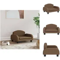 vidaXL Hundebett Braun 50x40x30 cm Stoff - Hundebetten