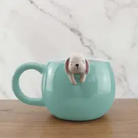 Winkee - Pet Friends Kaffeetasse Hase I Die süße Kaffee-Tasse & Tee-Becher in groß I Cute Coffee Mug I Große Tasse ca. 350 ml