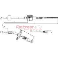METZGER 12.7200 Kupplungsseil Seilzug für FIAT Strada Pickup (178) 685/295mm