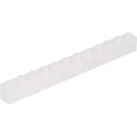 LEGO 10 Stück 6112 Stein Brick 1x12 Part Basic Steine 10 Weiß
