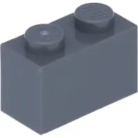 LEGO 250 Stück 3004 Stein Brick 1x2 Part Basic Steine 250 Dunkelgrau