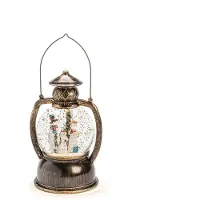 Konstsmide LED Kugellaterne "Schneemannfamilie", wassergefüllt, batteriebetrieben; 3498-000