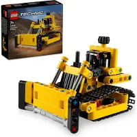 LEGO Technic Schwerlast Bulldozer, Spielzeug-Planierraupe zum Bauen, Ergänze deine Baustelle, Konstruktionsspielzeug für Kinder, Technik-Geschenk für Jungs und Mädchen ab 7 Jahren 42163
