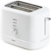 Domo DO964T, 2 Scheibe(n), Weiß, Tasten, Niveau, Drehregler, 850 W, 0,66 m, 283 mm